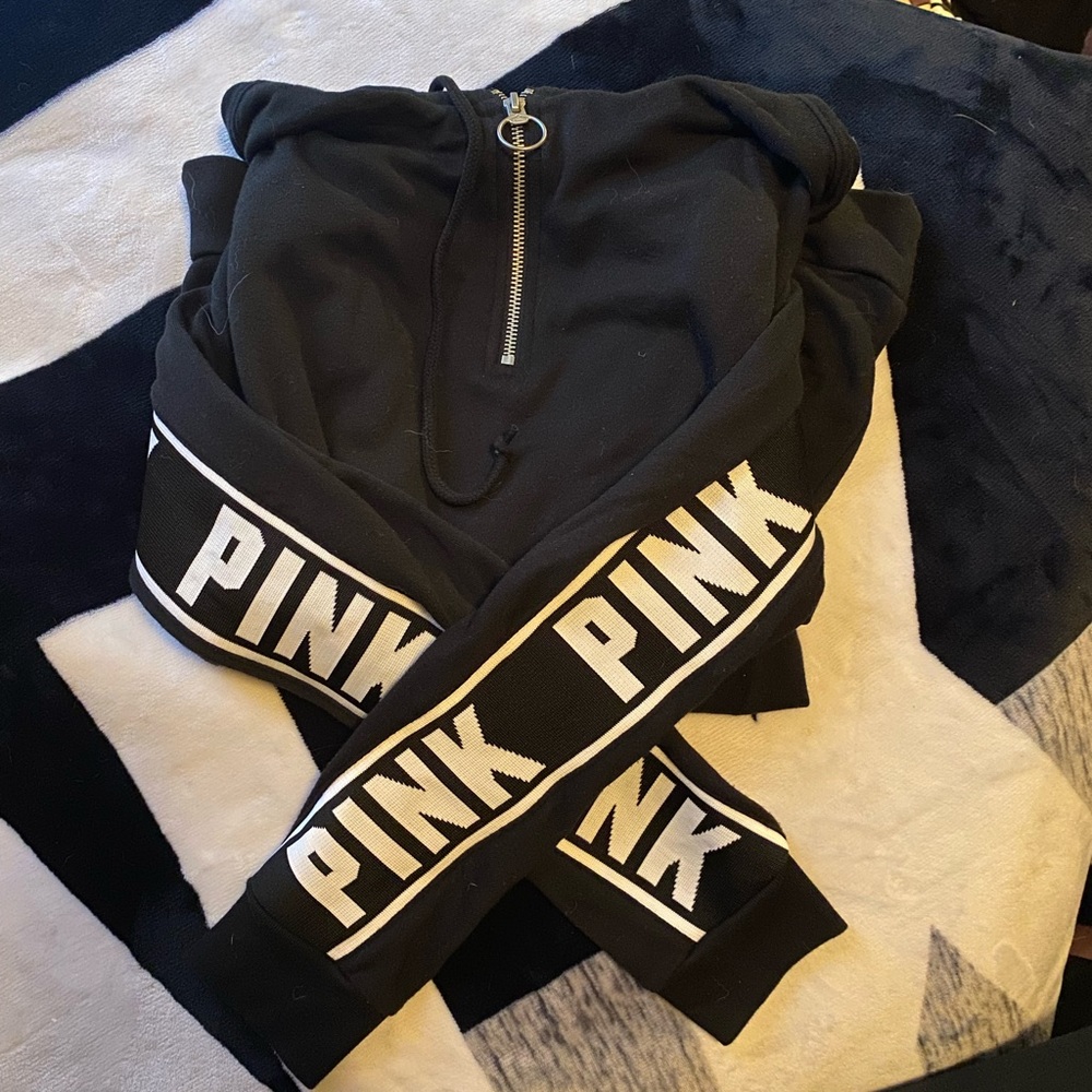 VS PINK quarter zip hoodie